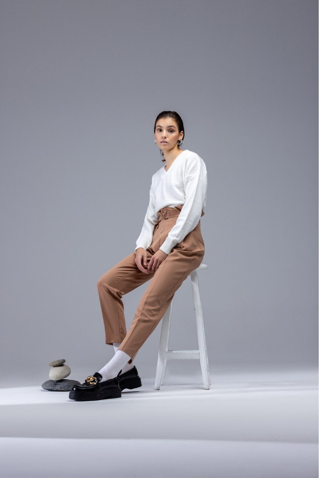 Belted Pantolon Belted Pantolon