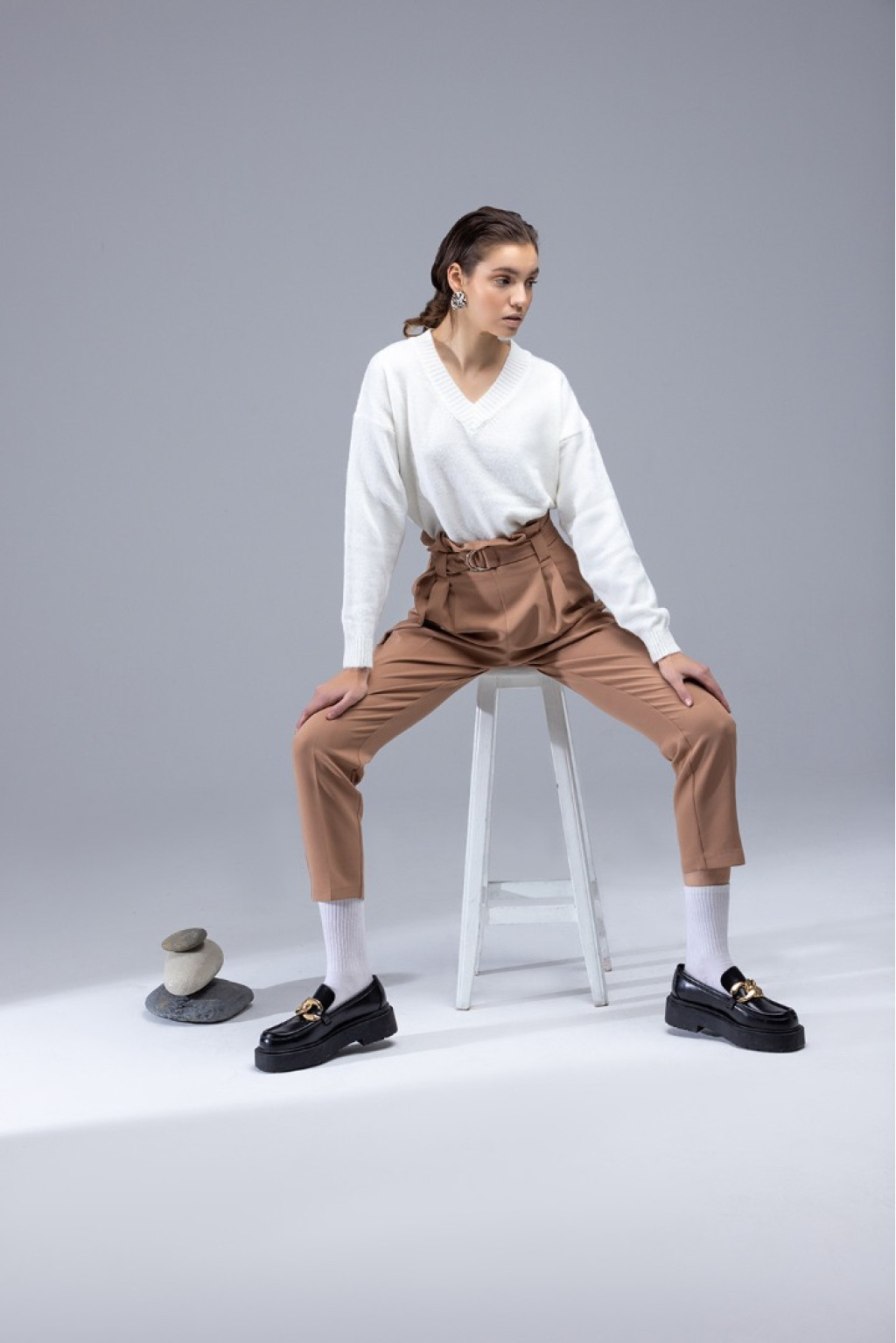 Belted Pantolon Belted Pantolon