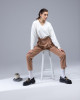 Belted Pantolon Belted Pantolon